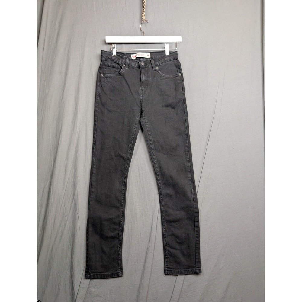 Levis 510‎ Performance Skinny Jeans Boys Size 16 Reg 28x30 Black Denim